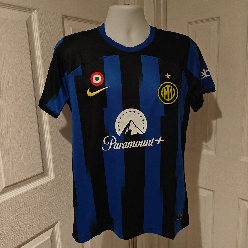 Inter Milan 2023/24 Home Jersey Nike Serie A Men's L Blue/Black Paramount Soccer
